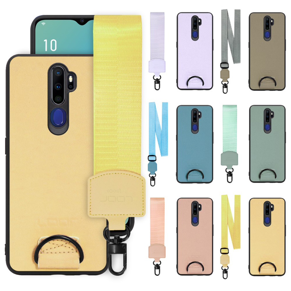 [ LOOF STRAP-SHELL ] OPPO A5 2020 a52020 oppoa5 スマホケース 背面 ケース カバー ハードケース ショルダー スマホショルダー ストラップ 肩掛け 首掛け 本革 [ OPPO A5 2020 ]