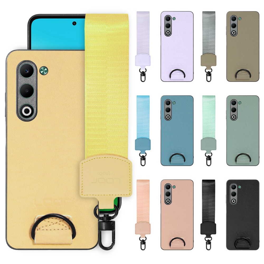 [ LOOF STRAP-SHELL (ショートVer.) ] OPPO A5 5G オッポ CPH2735 スマホケース 背面 ケース カバー ハードケース ハンドストラップ  本革 [ OPPO A5 5G ]