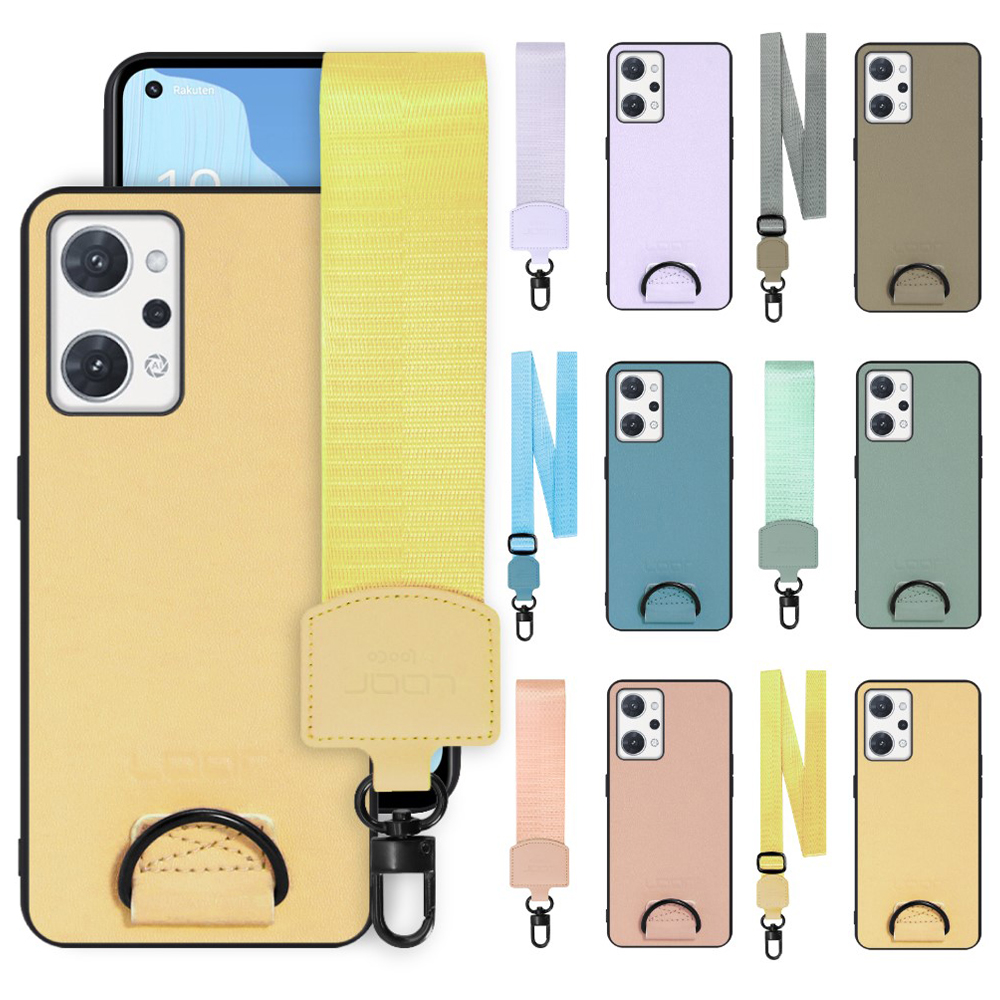 [ LOOF STRAP-SHELL ] OPPO Reno7 A / Reno9 A OPG04 / CPH2523 reno7a reno 7a reno9a reno 9a スマホケース 背面 ケース カバー ハードケース ショルダー スマホショルダー ストラップ 肩掛け 首掛け 本革 [ OPPO Reno7 A / Reno9 A ]