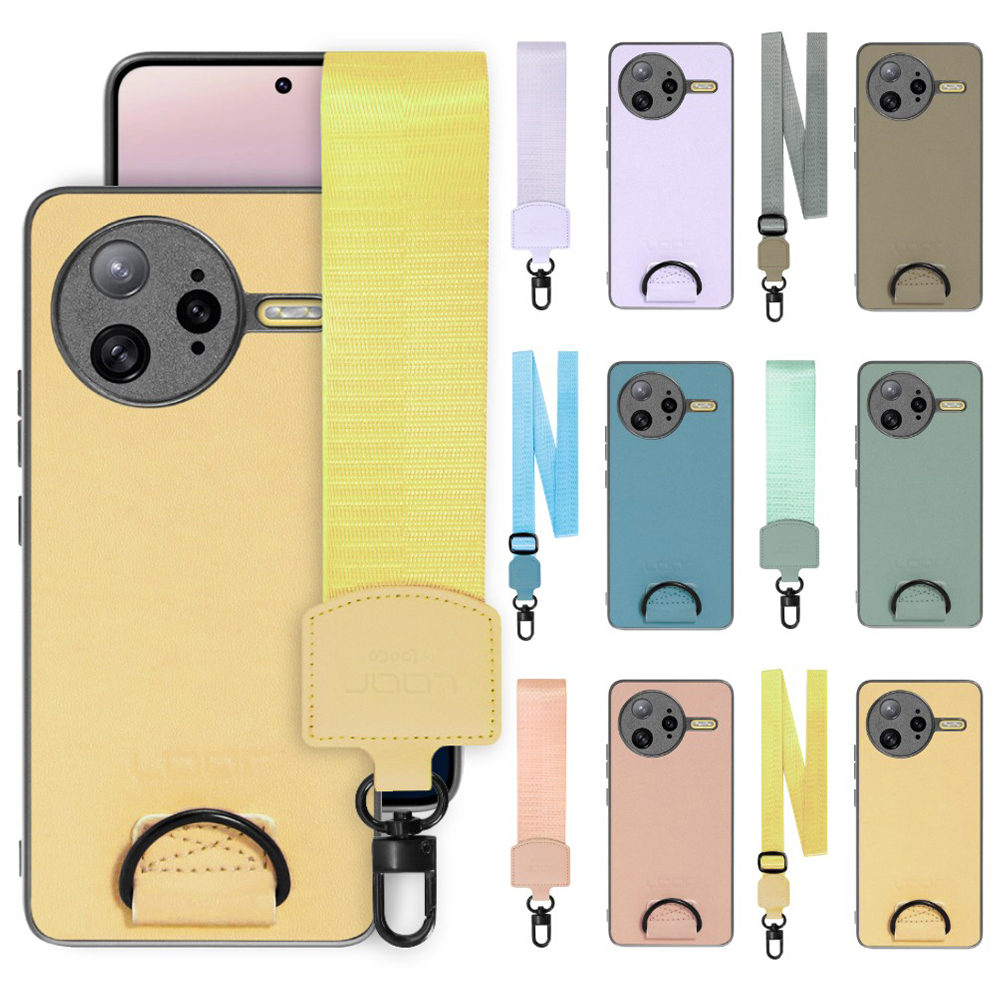 [ LOOF STRAP-SHELL ] POCO F7 Ultra Xiaomi シャオミ スマホケース 背面 ケース カバー ハードケース ショルダー スマホショルダー ハンドストラップ  本革 [ POCO F7 Ultra ]