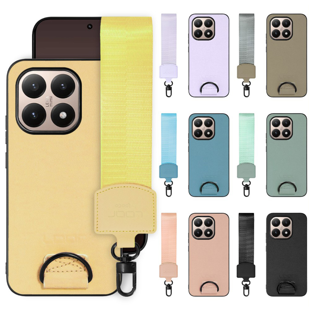 [ LOOF STRAP-SHELL (ショートVer.) ] Xiaomi 15T シャオミ 15T スマホケース 背面 ケース カバー ハードケース ハンドストラップ  本革 [ Xiaomi 15T ]