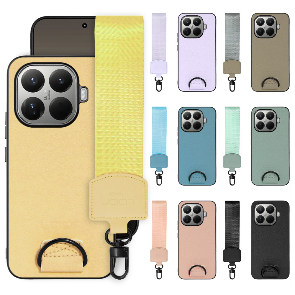 [ LOOF STRAP-SHELL (ショートVer.) ] Xiaomi 15T Pro シャオミ 15T Pro スマホケース 背面 ケース カバー ハードケース ハンドストラップ  本革 [ Xiaomi 15T Pro ]