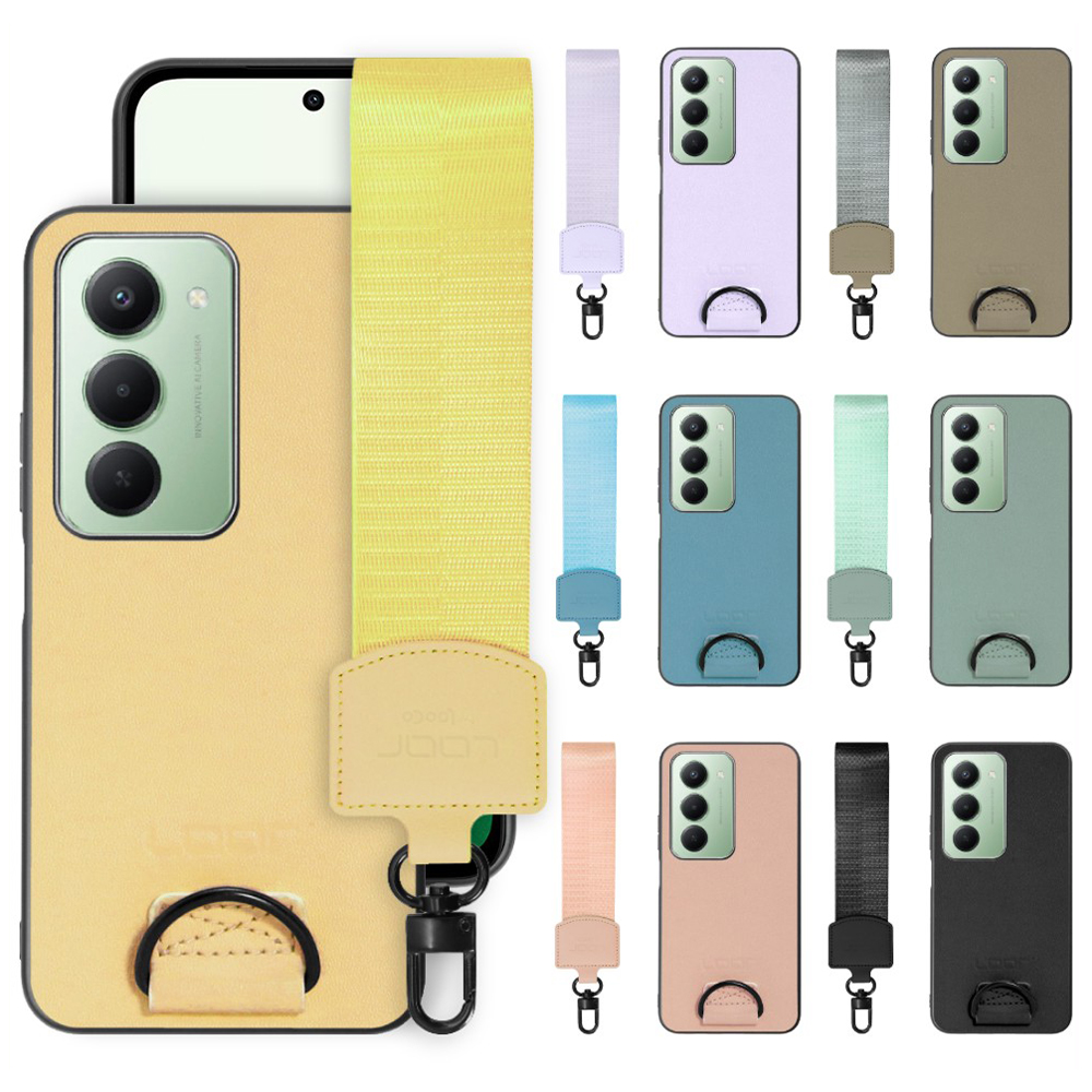 [ LOOF STRAP-SHELL (ショートVer.) ] Xiaomi REDMI 15 5G  スマホケース 背面 ケース カバー ハードケース ハンドストラップ  本革 [ Xiaomi REDMI 15 5G ]