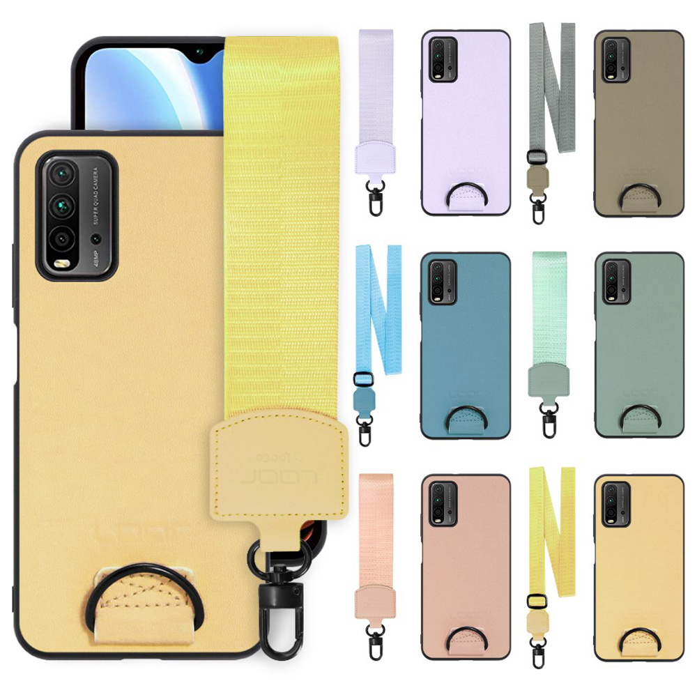 [ LOOF STRAP-SHELL ] Xiaomi Redmi 9T redmi9t スマホケース 背面 ケース カバー ハードケース ショルダー スマホショルダー ストラップ 肩掛け 首掛け 本革 [ Redmi 9T ]