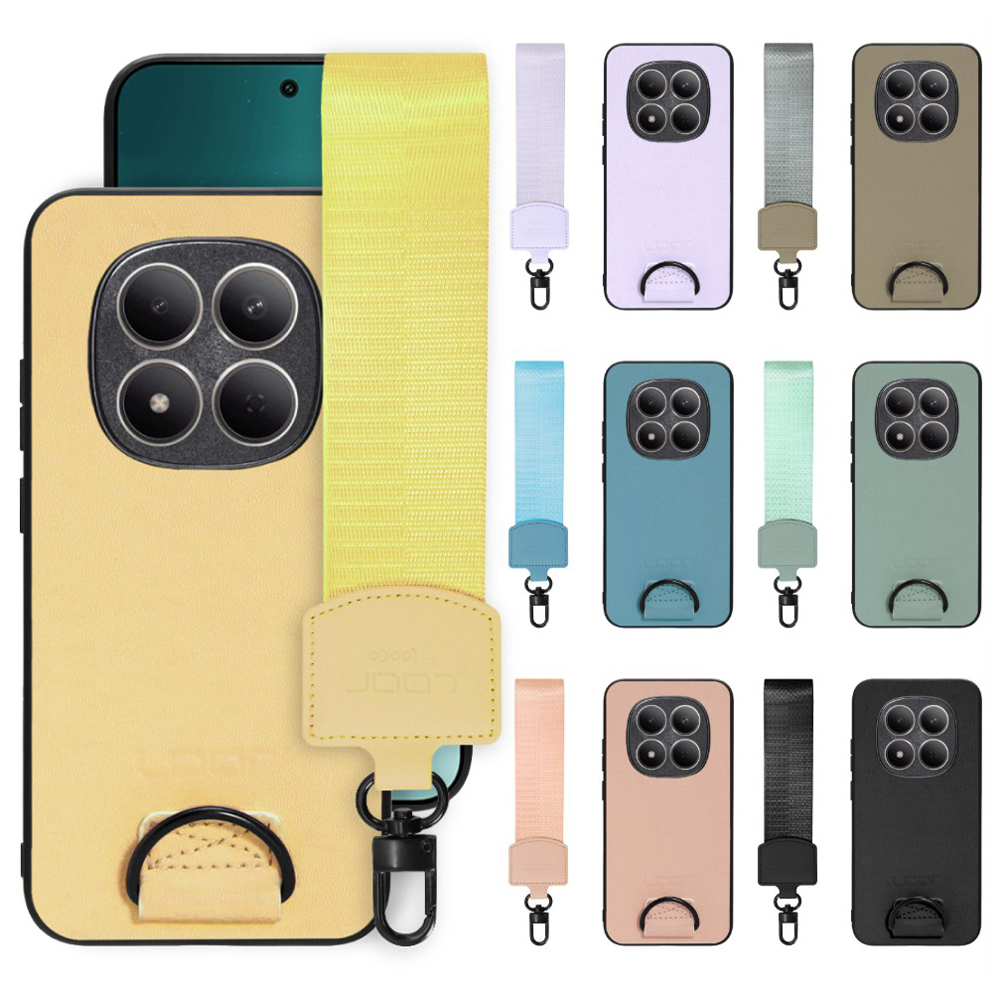 [ LOOF STRAP-SHELL (ショートVer.) ] REDMI Note 15 Pro 5G Xiaomi スマホケース 背面 ケース カバー ハードケース ハンドストラップ  本革 [ REDMI Note 15 Pro 5G ]