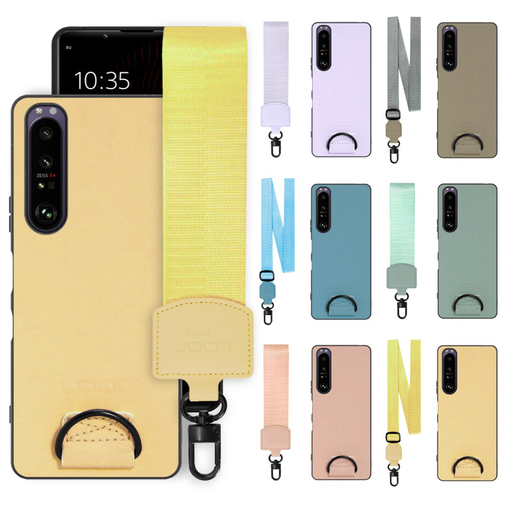 [ LOOF STRAP-SHELL ] Xperia 1 III SO-51B / SOG03 / XQ-BC42 xperia1III 1III xperia1 スマホケース 背面 ケース カバー ハードケース ショルダー スマホショルダー ストラップ 肩掛け 首掛け 本革 [ Xperia 1 III ]