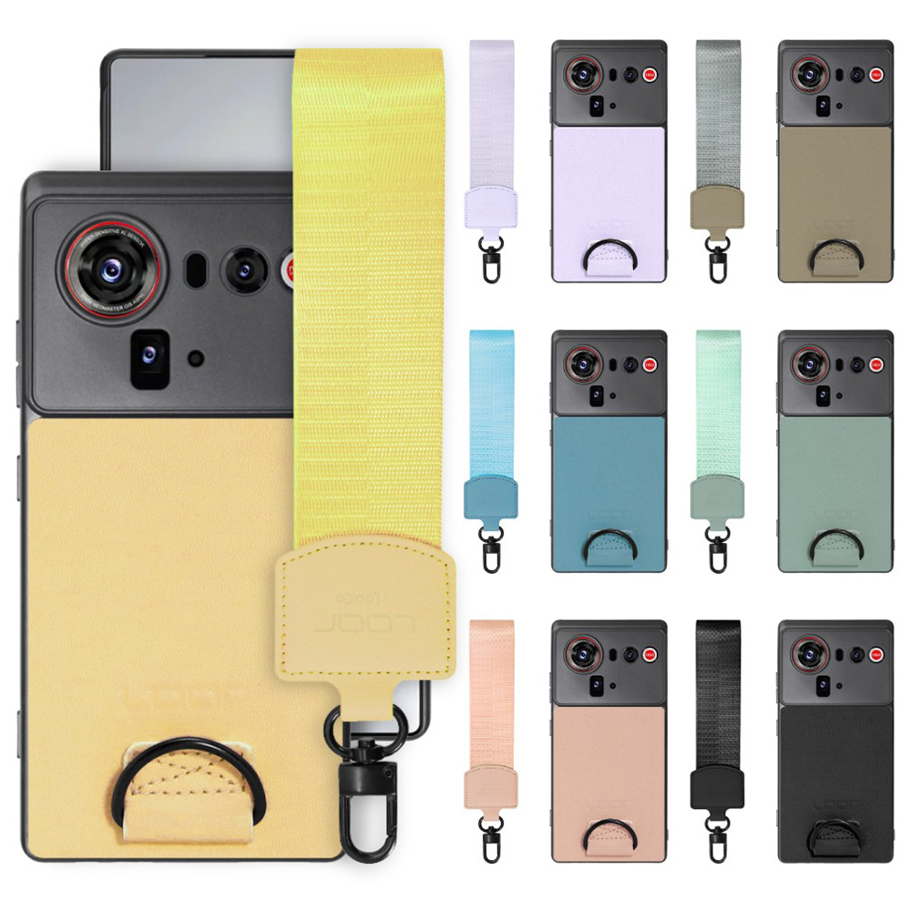 [ LOOF STRAP-SHELL (ショートVer.) ] nubia Z80 Ultra NX741J スマホケース 背面 ケース カバー ハードケース ハンドストラップ  本革 [ nubia Z80 Ultra ]