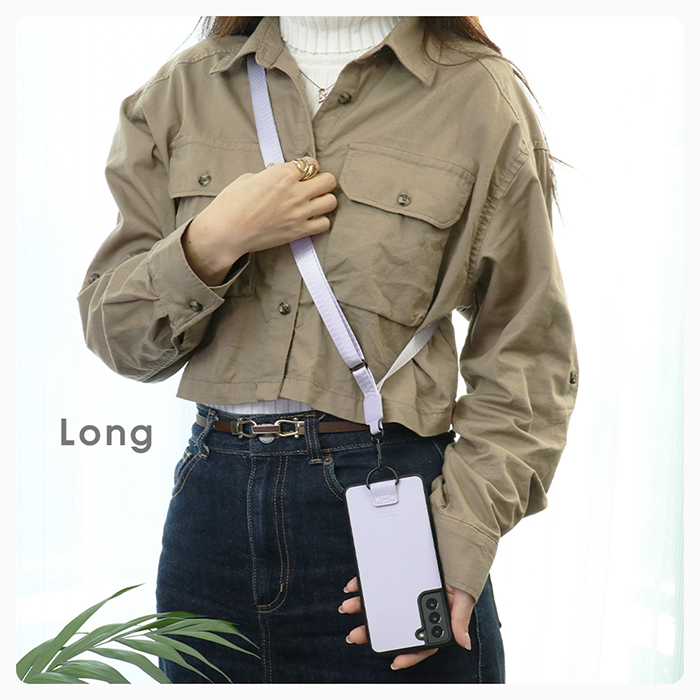 LOOF 組み合わせ自由 ストラップ 単品 ショルダーケース ショルダー ロング ショート ナイロン スマホストラップ スマホショルダー 本革 調節可能 付け替え 小物フック オリジナルストラップ