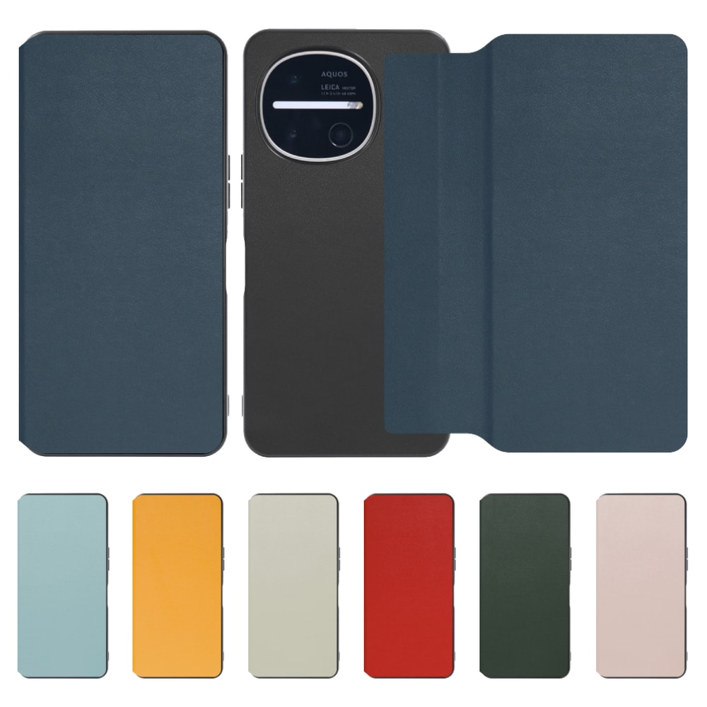 [ LOOF SLIM-FIT ] AQUOS R11 SH-51G SH-M35 スマホケース 背面 ケース カバー 手帳型 ハードケース カード収納 ポケットあり/なし マグネットなし ストラップホール [ AQUOS R11 ]