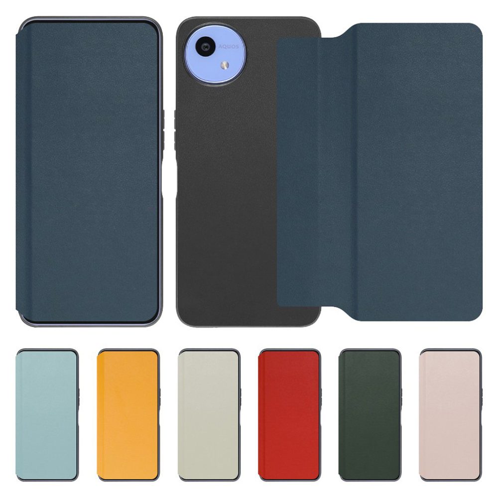 [ LOOF SLIM-FIT ] AQUOS wish5 アクオス SH-52F スマホケース 背面 ケース カバー 手帳型 ハードケース カード収納 ポケットあり/なし マグネットなし ストラップホール [ AQUOS wish5 ]