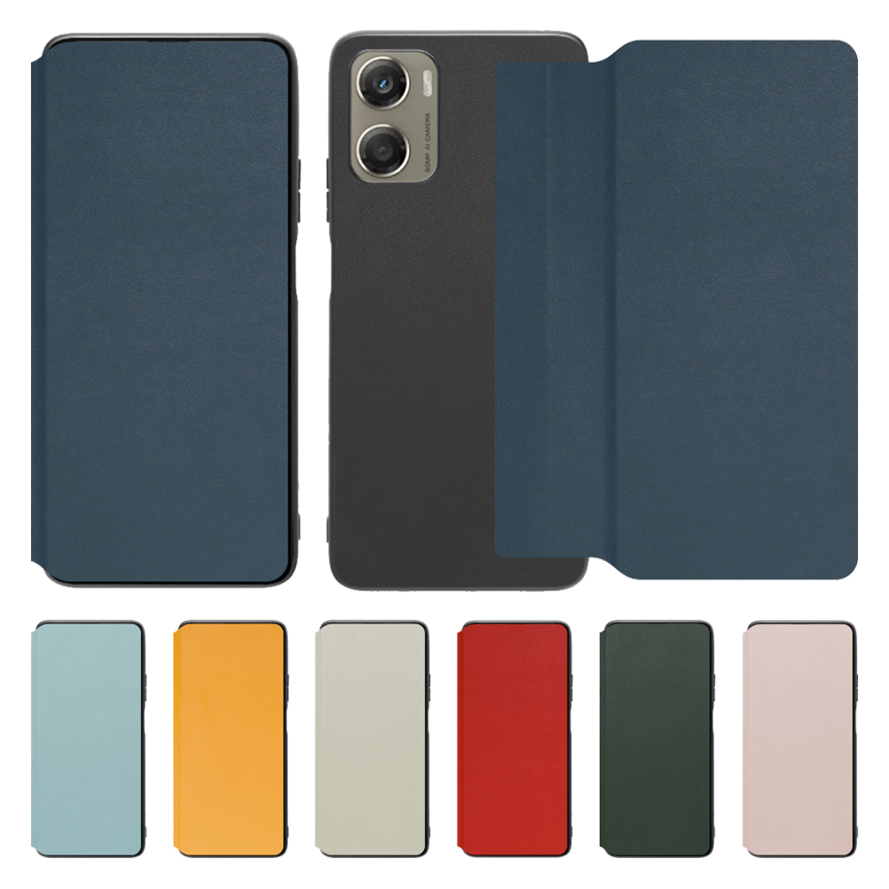 [ LOOF SLIM-FIT ] moto g06 モトローラ XT2535-6 スマホケース 背面 ケース カバー 手帳型 ハードケース カード収納 ポケットあり/なし マグネットなし ストラップホール [ moto g06 ]