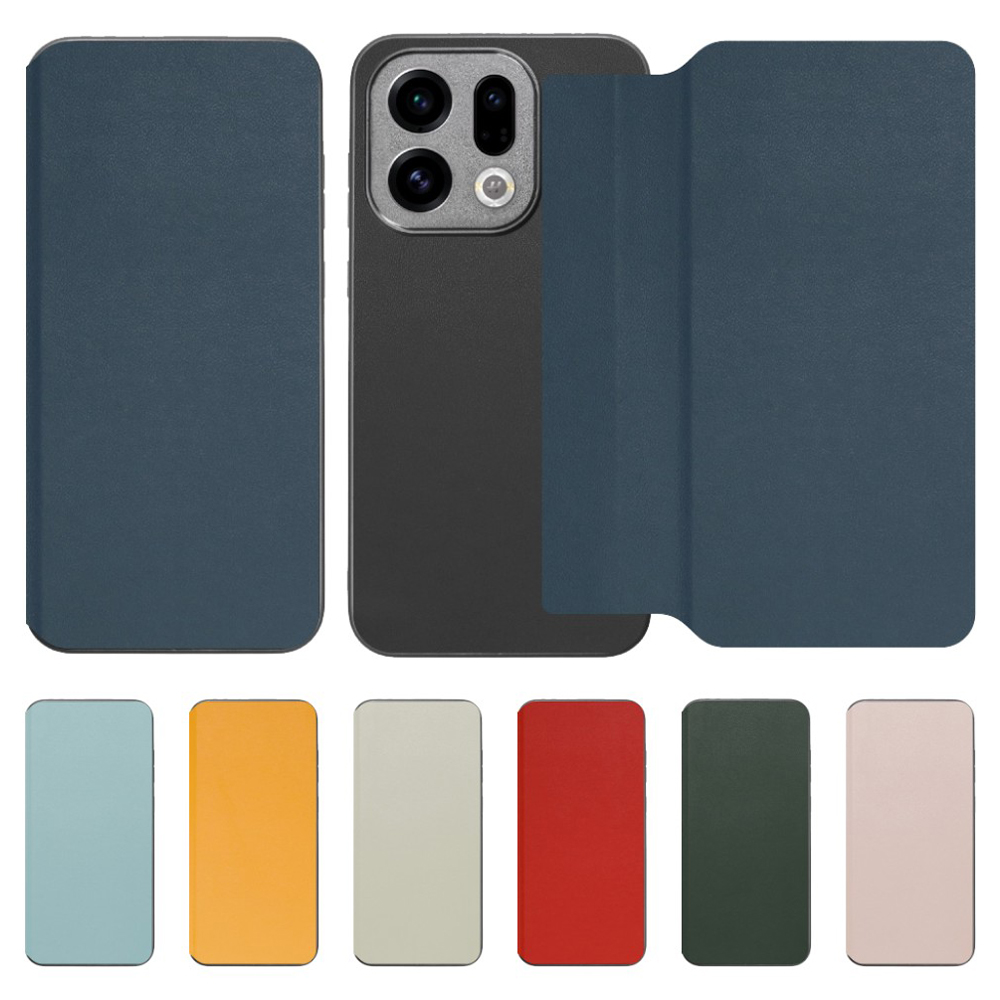 [ LOOF SLIM-FIT ] OPPO Find X9 OPG07 CPH2797 スマホケース 背面 ケース カバー 手帳型 ハードケース カード収納 ポケットあり/なし マグネットなし ストラップホール [ OPPO Find X9 ]