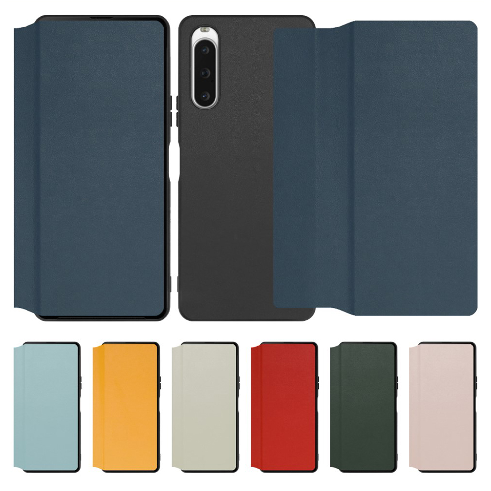 [ LOOF SLIM-FIT ] Xperia 10 V SOG11 / SO-52D 10V xperia10V スマホケース 背面 ケース カバー 手帳型 ハードケース カード収納 マグネットなし ストラップホール [ Xperia 10 V ]