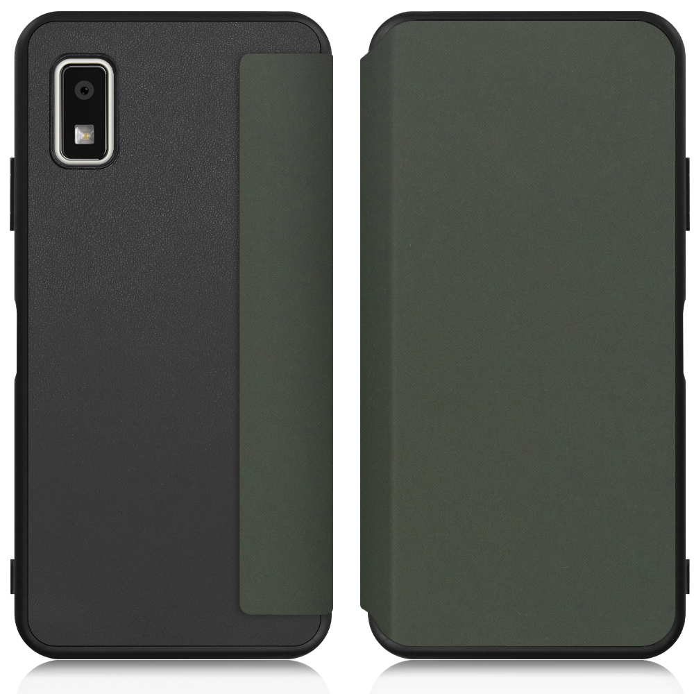 [ LOOF SKIN-FIT ] AQUOS wish3 SH-53D / A303SH / A302SH  スマホケース 背面 ケース カバー 手帳型 ハードケース カード収納 マグネットなし ストラップホール [ AQUOS wish3 ]