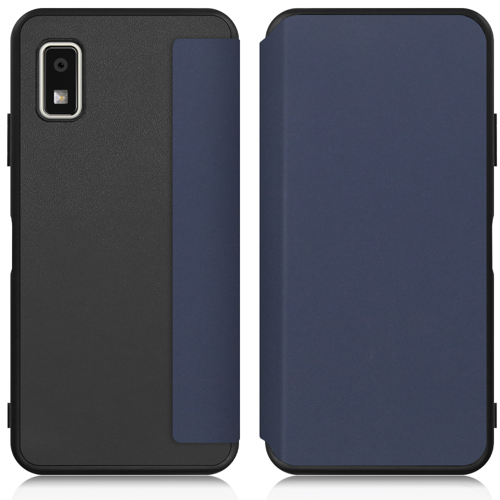 [ LOOF SKIN-FIT ] AQUOS wish3 SH-53D / A303SH / A302SH  スマホケース 背面 ケース カバー 手帳型 ハードケース カード収納 マグネットなし ストラップホール [ AQUOS wish3 ]