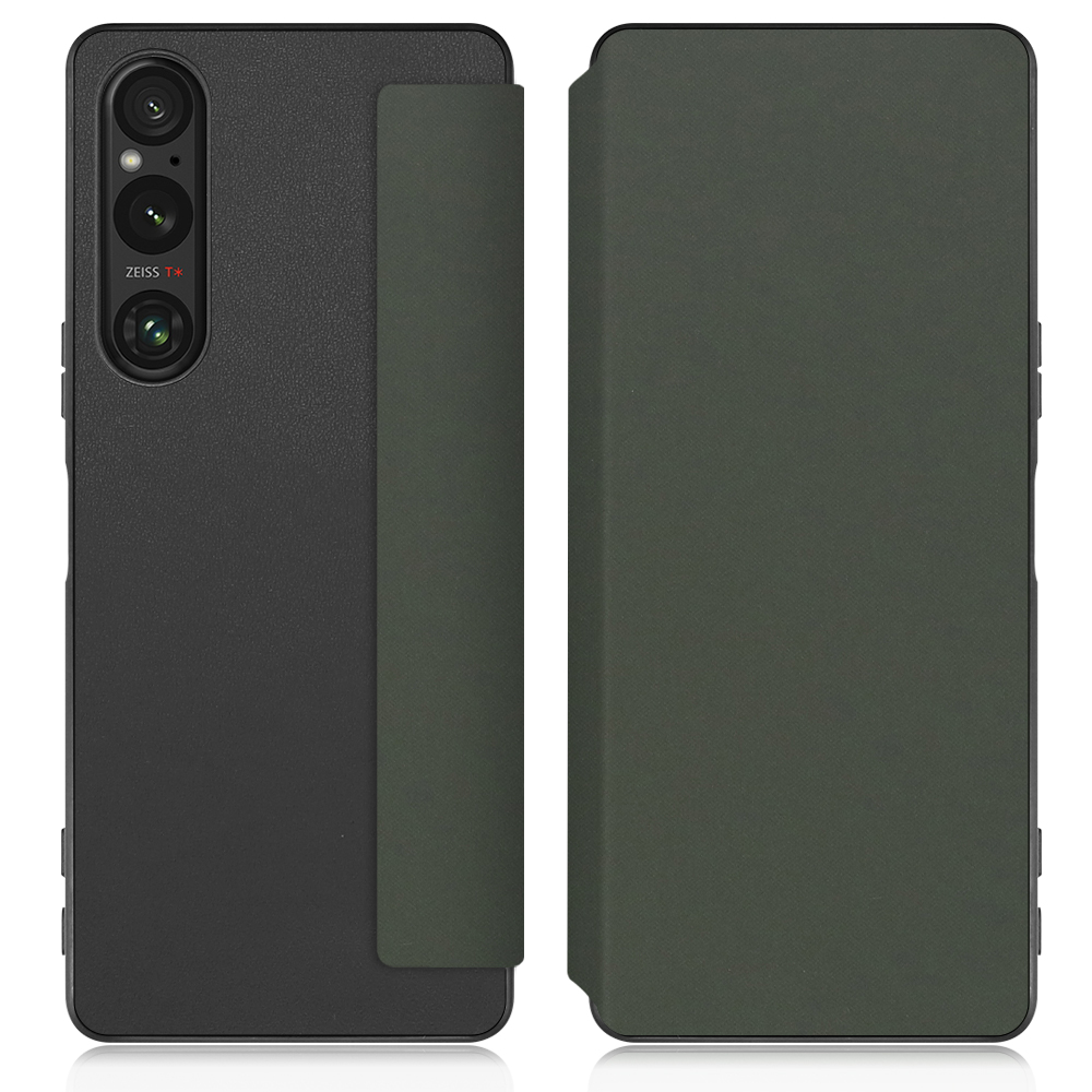 [ LOOF SKIN-FIT ] Xperia 1 V 1V xperia1V スマホケース 背面 ケース カバー 手帳型 ハードケース カード収納 マグネットなし ストラップホール [ Xperia 1 V ]