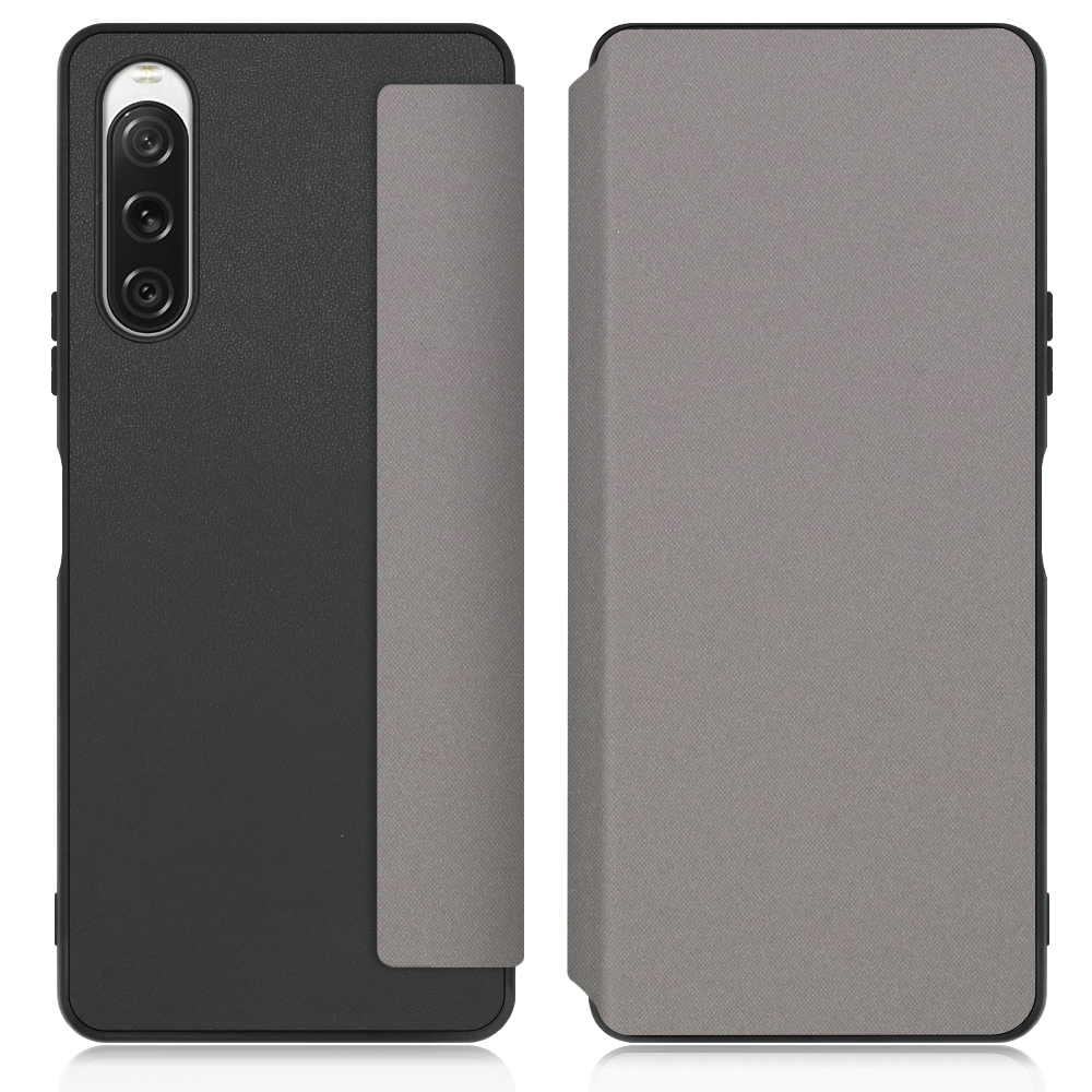 [ LOOF SKIN-FIT ] Xperia 10 V SOG11 / SO-52D 10V xperia10V スマホケース 背面 ケース カバー 手帳型 ハードケース カード収納 マグネットなし ストラップホール [ Xperia 10 V ]