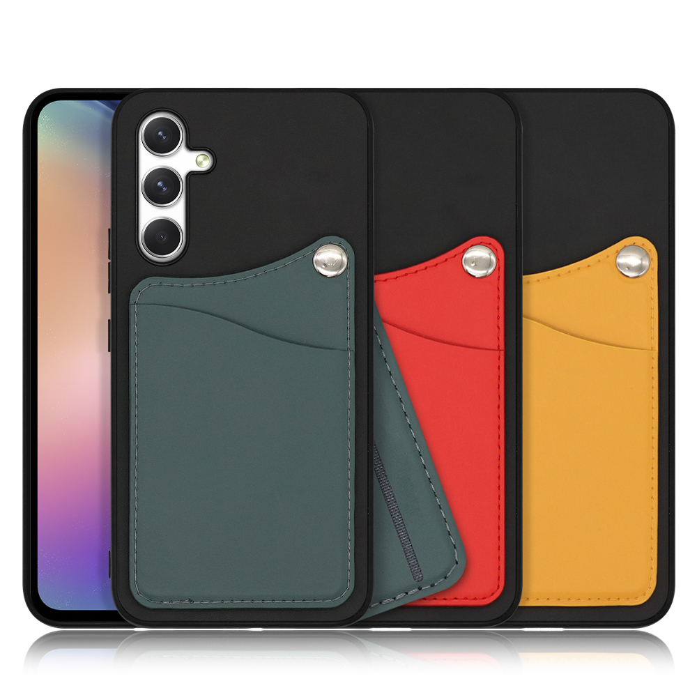 [ LOOF MODULE-CARD BICOLOR ] Galaxy A54 5G  スマホケース 背面 ケース カバー ハードケース カード収納 本革 カードホルダー ストラップホール [ Galaxy A54 5G ]