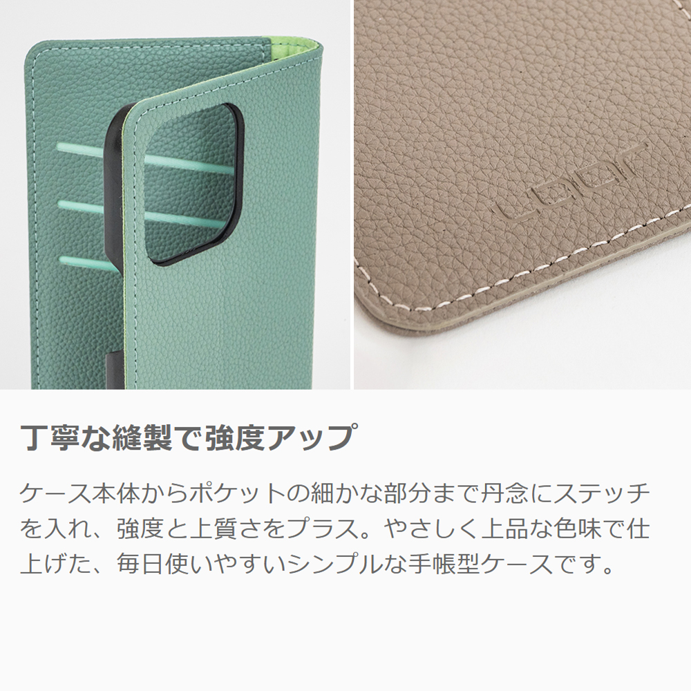 [ LOOF BOOK ] AQUOS R9 / R10 SH-51E SH-51F スマホケース ケース カバー 手帳型ケース カード収納 本革 マグネットなし ベルトなし [ AQUOS R9 / R10 ]