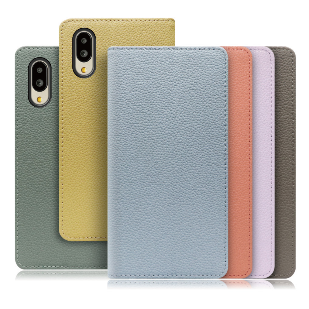 [ LOOF BOOK ] シンプルスマホ6 / BASIO active / BASIO active2 / SHG09  / SHG12  スマホケース ケース カバー 手帳型ケース カード収納 本革 マグネットなし ベルトなし