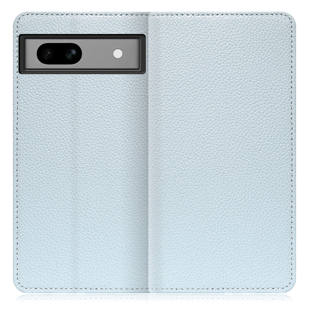 [ LOOF BOOK ] Google Pixel 7a googlepixel7a pixel7a スマホケース ケース カバー 手帳型ケース カード収納 本革 マグネットなし ベルトなし [ Google Pixel 7a / スカイブルー ]