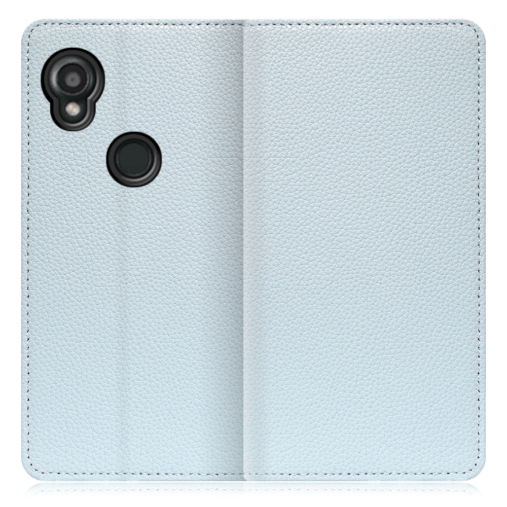 [ LOOF BOOK ] KYOCERA DIGNO SX3 KYG02 dignosx3 ディグノ 京セラ KYOCERA スマホケース ケース カバー 手帳型ケース カード収納 本革 マグネットなし ベルトなし [ DIGNO SX3 KYG02 / スカイブルー ]