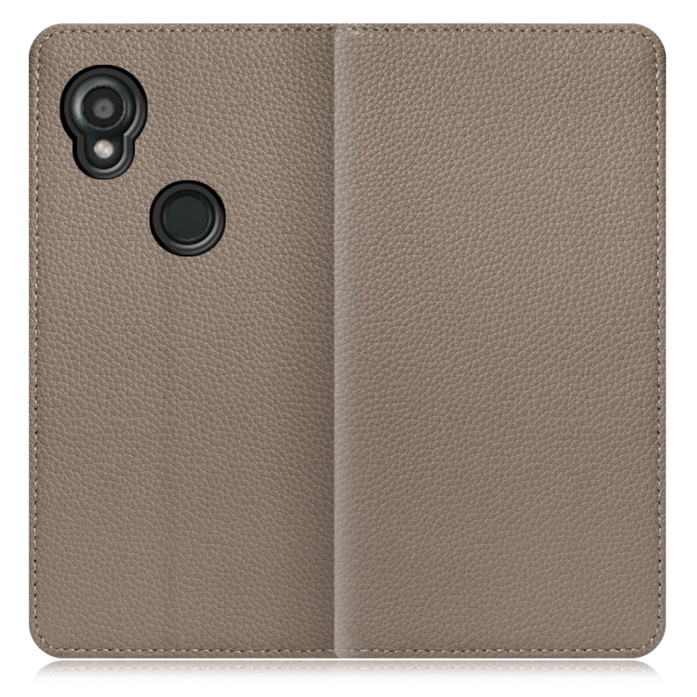 [ LOOF BOOK ] KYOCERA DIGNO SX3 KYG02 dignosx3 ディグノ 京セラ KYOCERA スマホケース ケース カバー 手帳型ケース カード収納 本革 マグネットなし ベルトなし [ DIGNO SX3 KYG02 / グレージュ ]