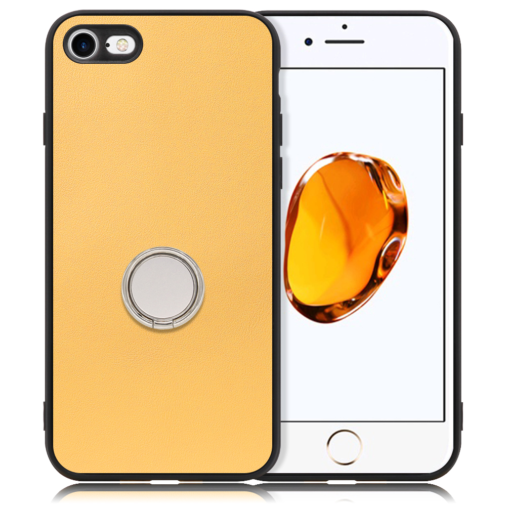 [ LOOF RING-SHELL ] iPhone 7 / 8 / SE (第2/3世代) iphone7 iphone8 iphonese se2 se3 スマホケース 背面 ケース カバー ハードケース スマホリング リング付き 本革 ストラップホール [ iPhone 7 / 8 / SE (第2/3世代) ]