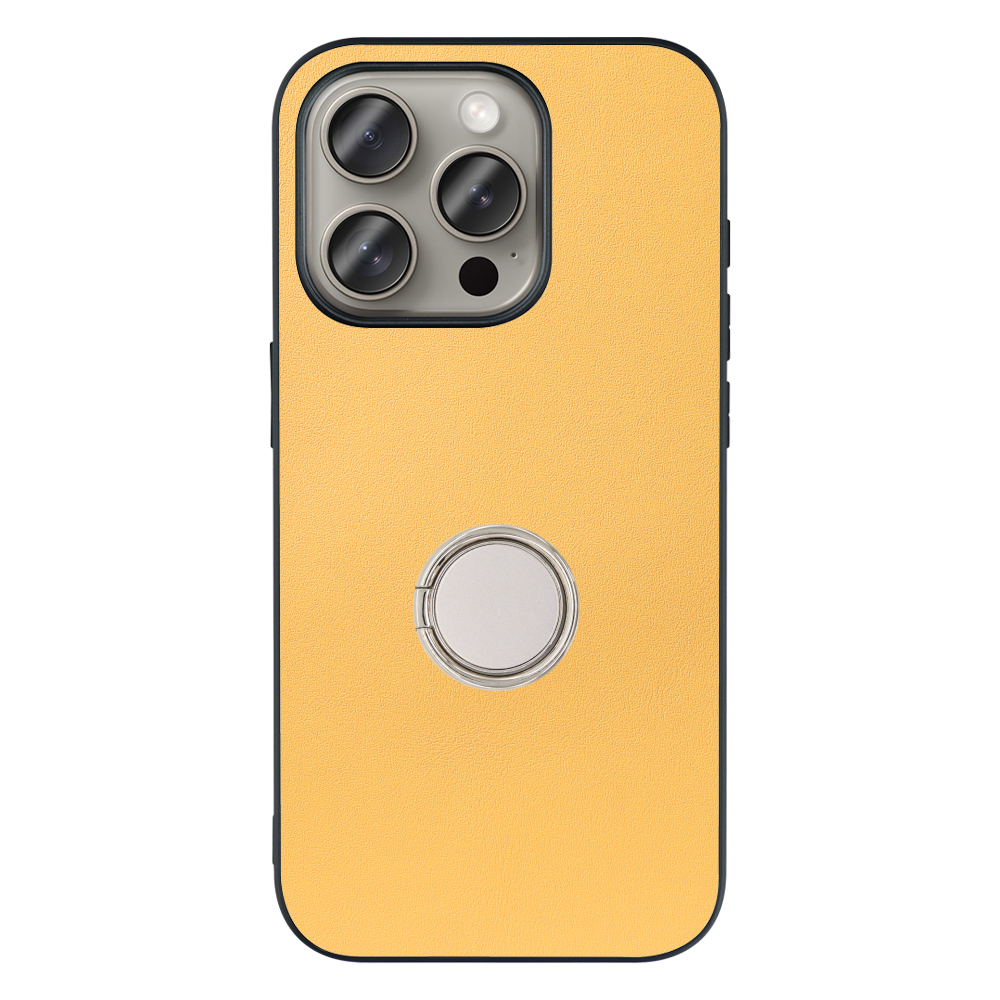 [ LOOF RING-SHELL ] iPhone 15 Pro iPhone15 Pro アイフォン15 プロ iPhone 15 Pro 15Pro アイフォン 15 スマホケース 背面 ケース カバー ハードケース スマホリング リング付き 本革 ストラップホール [ iPhone 15 Pro ]