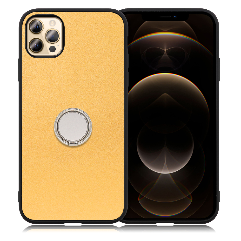 [ LOOF RING-SHELL ] iPhone 12 Pro Max iphone12promax 12promax 12プロマックス スマホケース 背面 ケース カバー ハードケース スマホリング リング付き 本革 ストラップホール [ iPhone 12 Pro Max ]