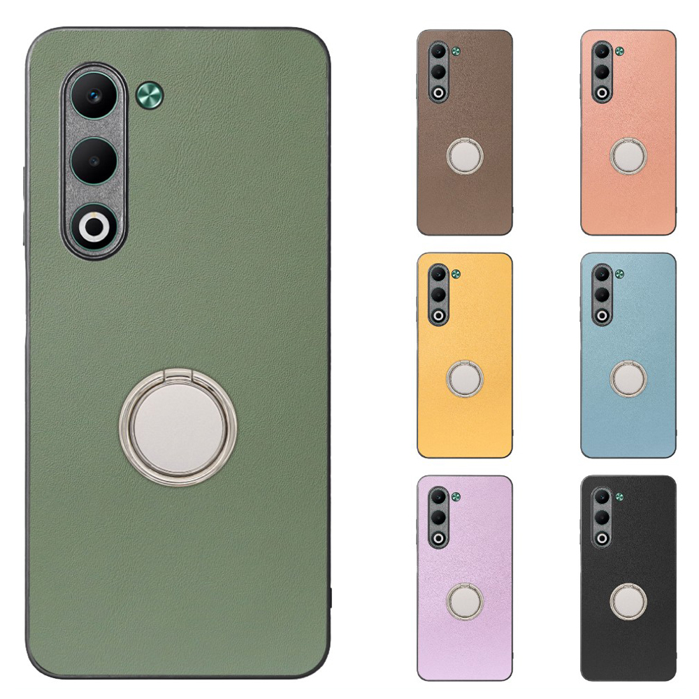 [ LOOF RING-SHELL (シンプル Ver.) ] OPPO A5 5G オッポ CPH2735 スマホケース 背面 ケース カバー ハードケース スマホリング リング付き 本革 ストラップホール [ OPPO A5 5G ]