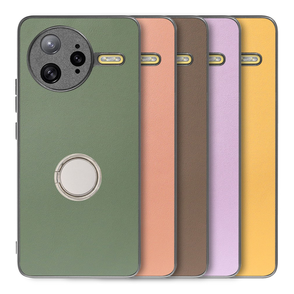 [ LOOF RING-SHELL ] POCO F7 Ultra Xiaomi シャオミ スマホケース 背面 ケース カバー ハードケース スマホリング リング付き 本革 ストラップホール [ POCO F7 Ultra ]