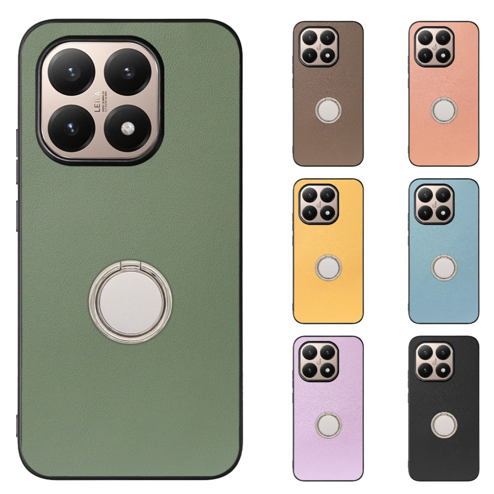 [ LOOF RING-SHELL (シンプル Ver.) ] Xiaomi 15T シャオミ 15T スマホケース 背面 ケース カバー ハードケース スマホリング リング付き 本革 ストラップホール [ Xiaomi 15T ]