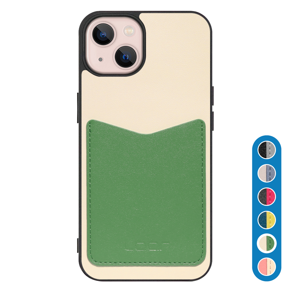 [ LOOF PASS-SHELL ] iPhone 13 iphone13 スマホケース 背面 ケース カバー ハードケース カード収納 カードホルダー ストラップホール [ iPhone 13 ]