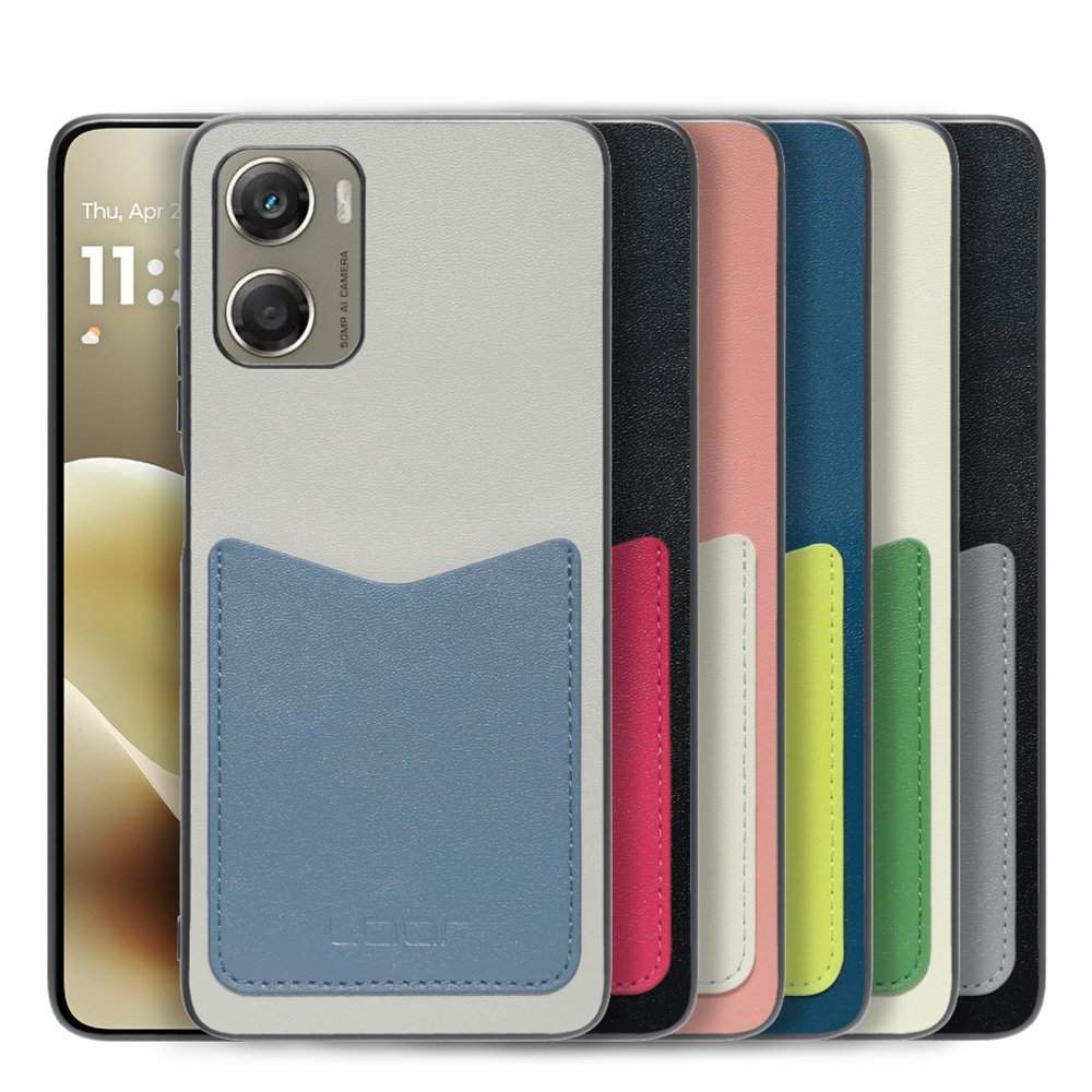 [ LOOF PASS-SHELL ] moto g06 モトローラ XT2535-6 スマホケース 背面 ケース カバー ハードケース カード収納 カードホルダー ストラップホール [ moto g06 ]