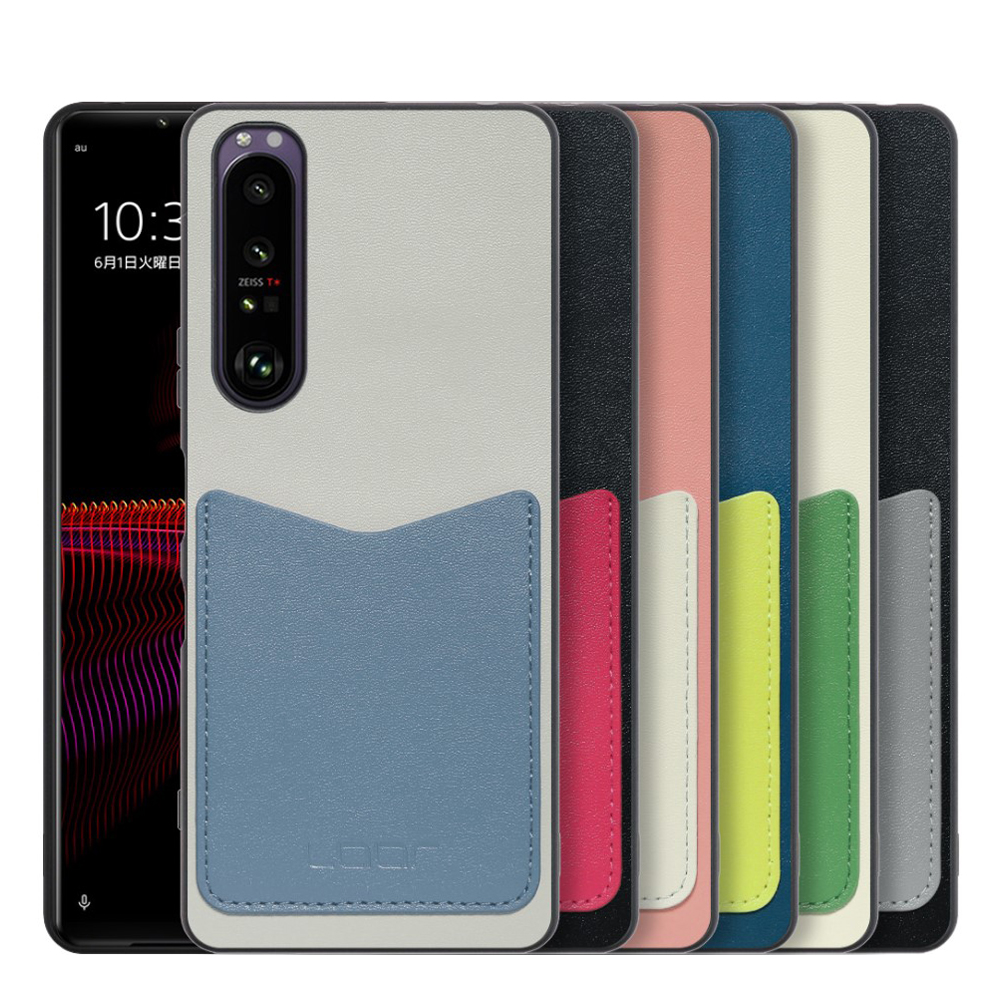 [ LOOF PASS-SHELL ] Xperia 1 III SO-51B / SOG03 / XQ-BC42 xperia1III 1III xperia1 スマホケース 背面 ケース カバー ハードケース カード収納 カードホルダー ストラップホール [ Xperia 1 III ]