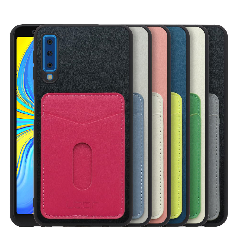 [ LOOF PASS-SHELL スライド] Galaxy A7 SM-A750C galaxya7 スマホケース 背面 ケース カバー ハードケース カード収納 カードホルダー ストラップホール [ Galaxy A7 ]