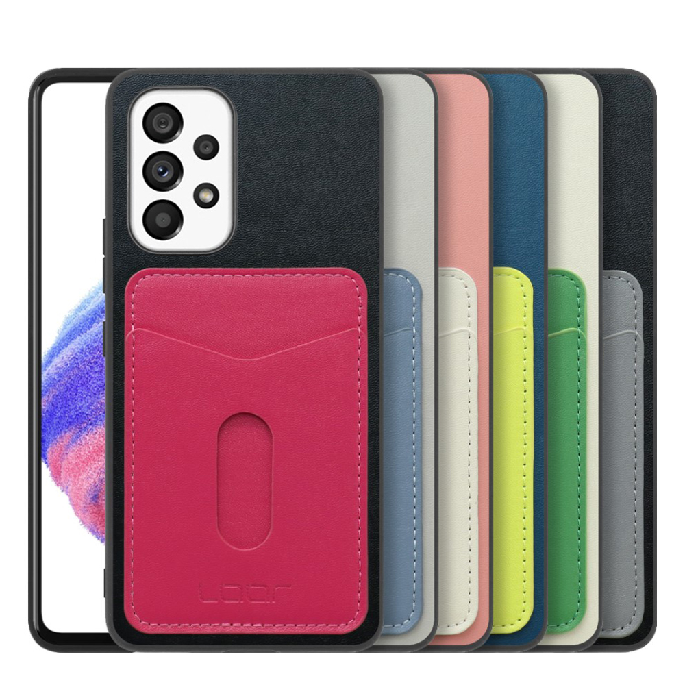 [ LOOF PASS-SHELL スライド] Galaxy A53 5G SC-53C / SCG15 a535g スマホケース 背面 ケース カバー ハードケース カード収納 カードホルダー ストラップホール [ Galaxy A53 5G ]
