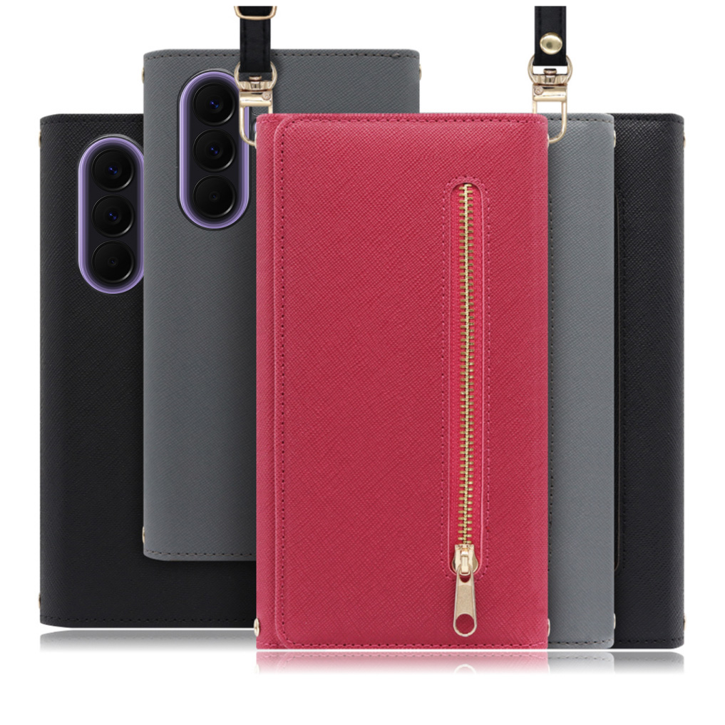 [ LOOF SHOULDER ] Galaxy A57 5G SC-54G SCG39 SM-A576Z SM-A576C スマホケース ケース カバー ショルダー スマホショルダー ストラップ 肩掛け 首掛け 手帳型ケース カード収納 マグネット付き ベルトなし [ Galaxy A57 5G ]