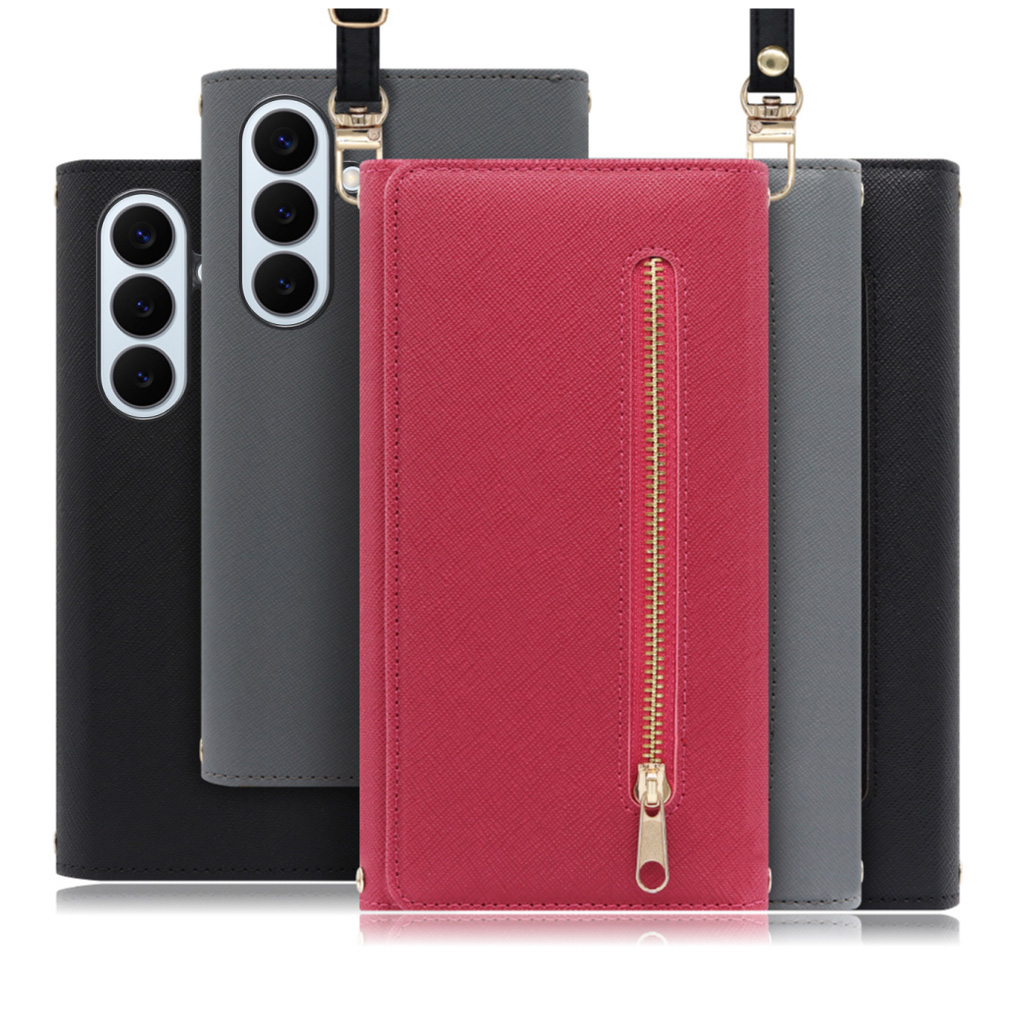 [ LOOF SHOULDER ] Galaxy S26+ Samsung SC-52G スマホケース ケース カバー ショルダー スマホショルダー ストラップ 肩掛け 首掛け 手帳型ケース カード収納 マグネット付き ベルトなし [ Galaxy S26+ ]