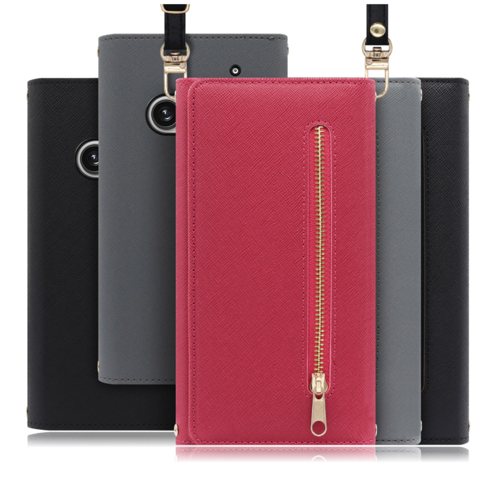 [ LOOF SHOULDER ] Nothing Phone (2a)  スマホケース ケース カバー ショルダー スマホショルダー ストラップ 肩掛け 首掛け 手帳型ケース カード収納 マグネット付き ベルトなし [ Nothing Phone (2a) ]