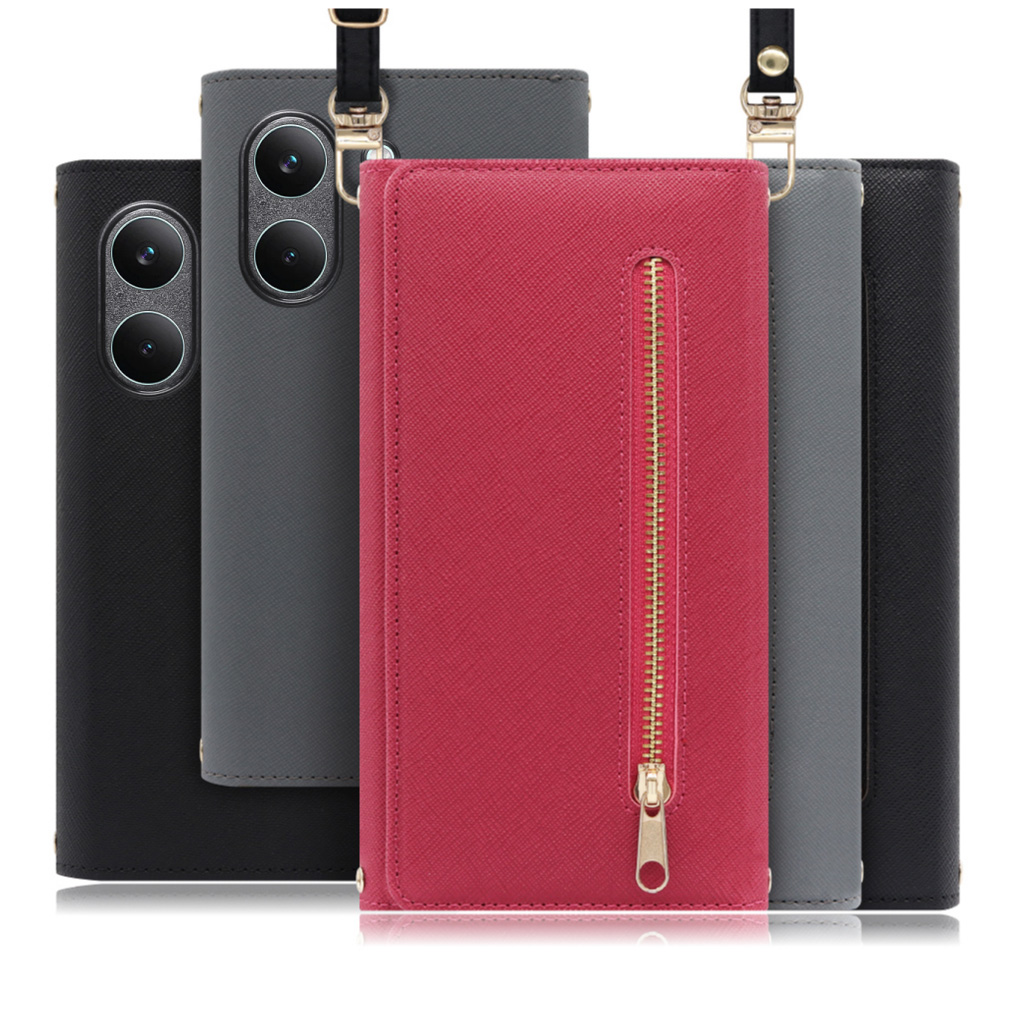 [ LOOF SHOULDER ] POCO X8 Pro Xiaomi シャオミ スマホケース ケース カバー ショルダー スマホショルダー ストラップ 肩掛け 首掛け 手帳型ケース カード収納 マグネット付き ベルトなし [ POCO X8 Pro ]