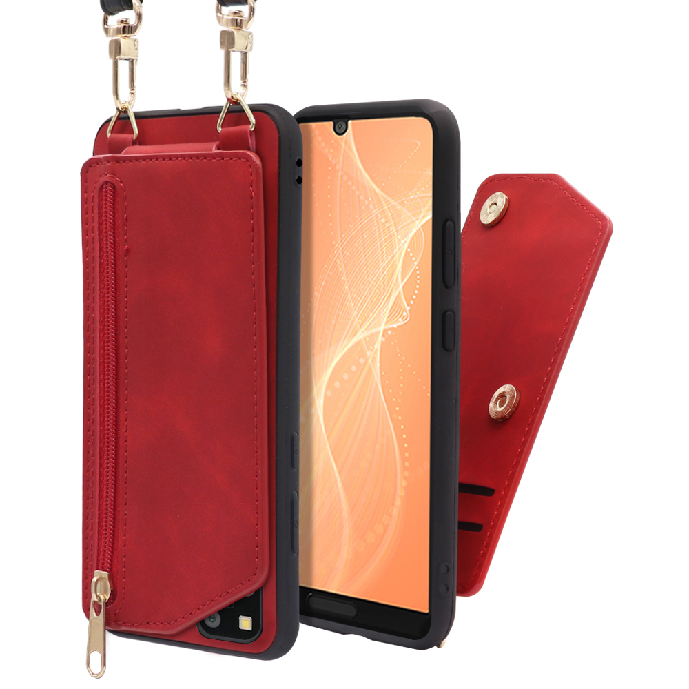 LooCo Official Shop LOOF SHOULDER-FLIP AQUOS sense4 sense4 lite  sense4 basic sense5G やさしいスマホ2 sense 4lite 4basic 5G sense4lite  sense4basic スマホケース 背面 ケース カバー ハードケース