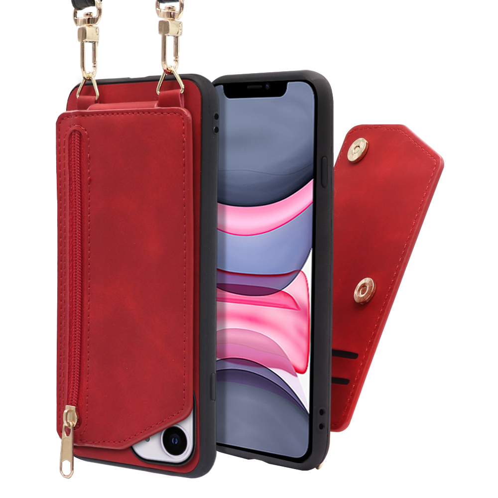 LooCo Official Shop / [ LOOF SHOULDER-FLIP ] iPhone 11 iPhone11 スマホケース 背面  ケース カバー ハードケース ショルダー スマホショルダー ストラップ 肩掛け 首掛け カード収納 [ iPhone 11 ]