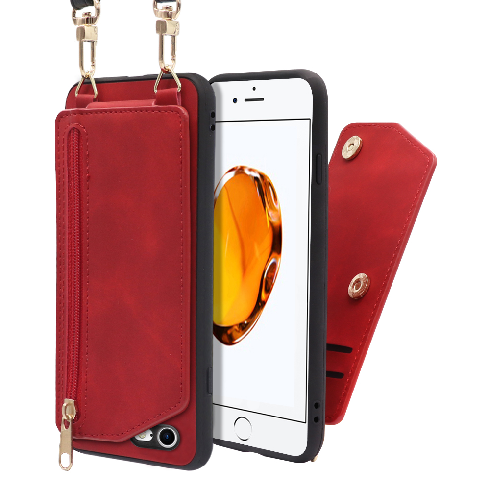 LooCo Official Shop LOOF SHOULDER-FLIP iPhone SE (第2/3世代)  iphone7 iphone8 iphonese se2 se3 スマホケース 背面 ケース カバー ハードケース ショルダー スマホショルダー  ストラップ 肩掛け 首掛け カード収納