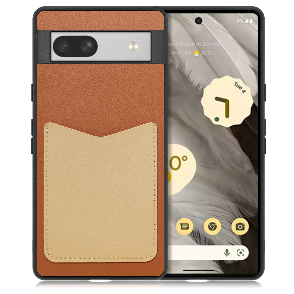 [ PASS-SHELL (LEATHER Ver.) ] Google Pixel 7a googlepixel7a pixel7a スマホケース 背面 ケース カバー ハードケース カード収納 カードホルダー ストラップホール [ Google Pixel 7a / キャメルベージュ ]