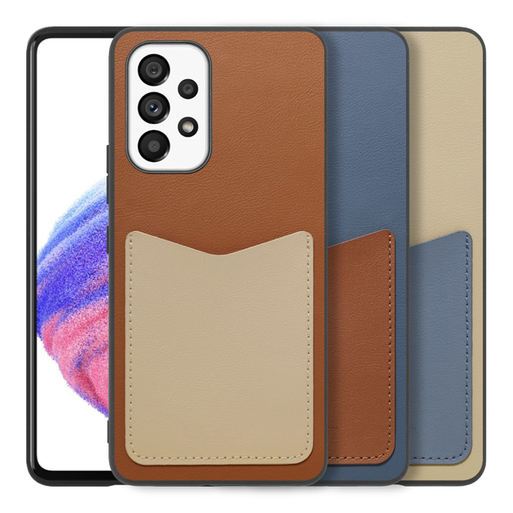 [LOOF PASS-SHELL (LEATHER Ver.)] Galaxy A53 5G / SC-53C / SCG15 a535g スマホケース 背面 ケース カバー ハードケース カード収納 カードホルダー ストラップホール [ Galaxy A53 5G ]