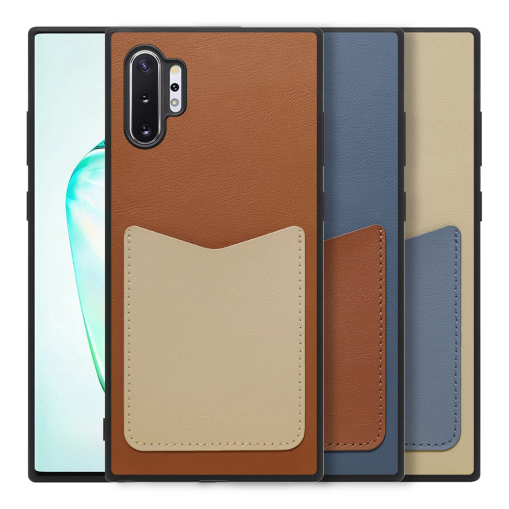 [LOOF PASS-SHELL (LEATHER Ver.)] Galaxy Note10+ / SC-01M / SCV45 note10+ note10plus note10 plus スマホケース 背面 ケース カバー ハードケース カード収納 カードホルダー ストラップホール [ Galaxy Note10+ ]