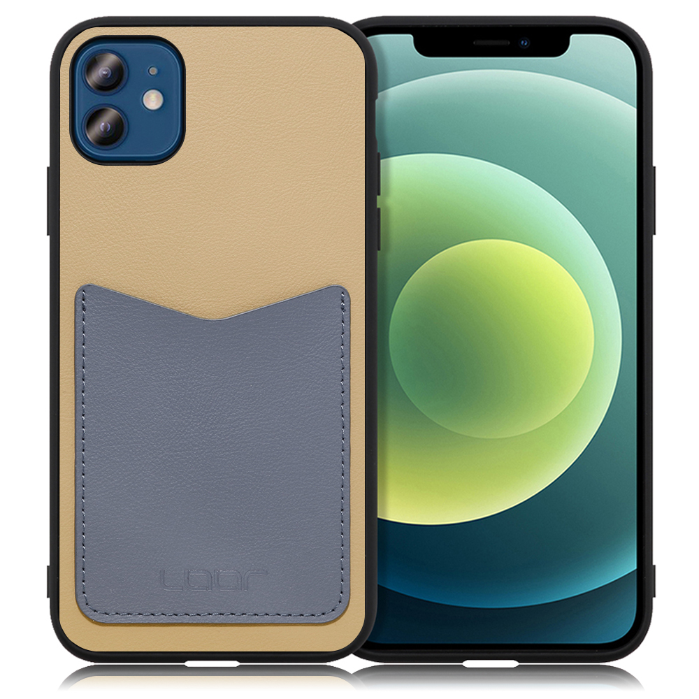 [LOOF PASS-SHELL (LEATHER Ver.)] iPhone 12 / 12 Pro iphone12 iphone12pro 12pro 12プロ スマホケース 背面 ケース カバー ハードケース カード収納 カードホルダー ストラップホール [ iPhone 12 / 12 Pro ]