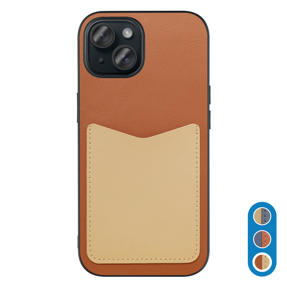 [ LOOF PASS-SHELL (LEATHER Ver.) ] iPhone 15 iPhone15 アイフォン15 iPhone 15 アイフォン 15 スマホケース 背面 ケース カバー ハードケース カード収納 カードホルダー ストラップホール [ iPhone 15 ]